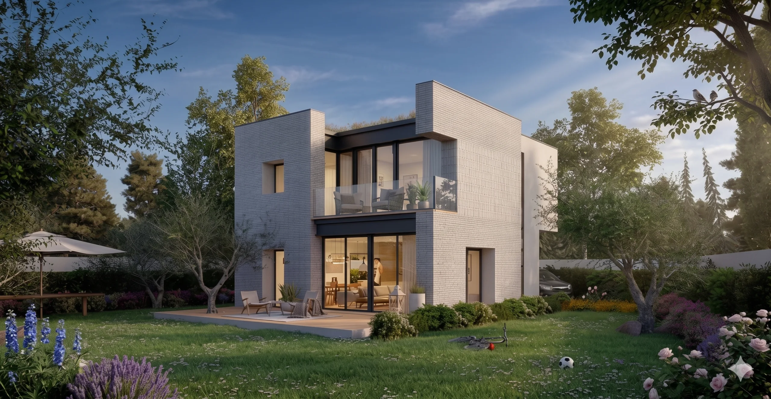 Projet Écrin — Construction neuve d'une maison individuelle par Atelier Outan, Ventabren (13)
